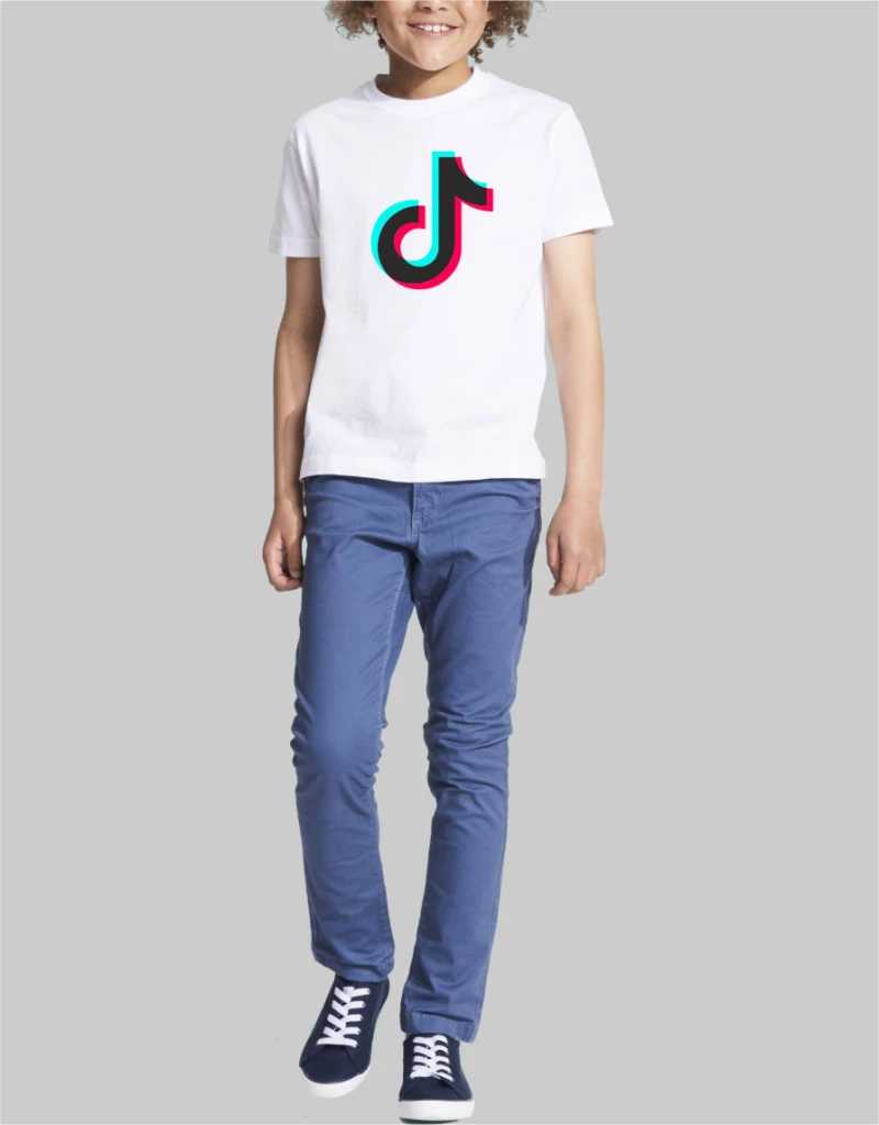 TIK TOK Παιδικό T-shirt - BLACK