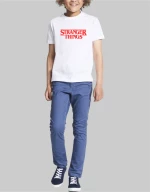 Stranger things kids t-shirt - WHITE
