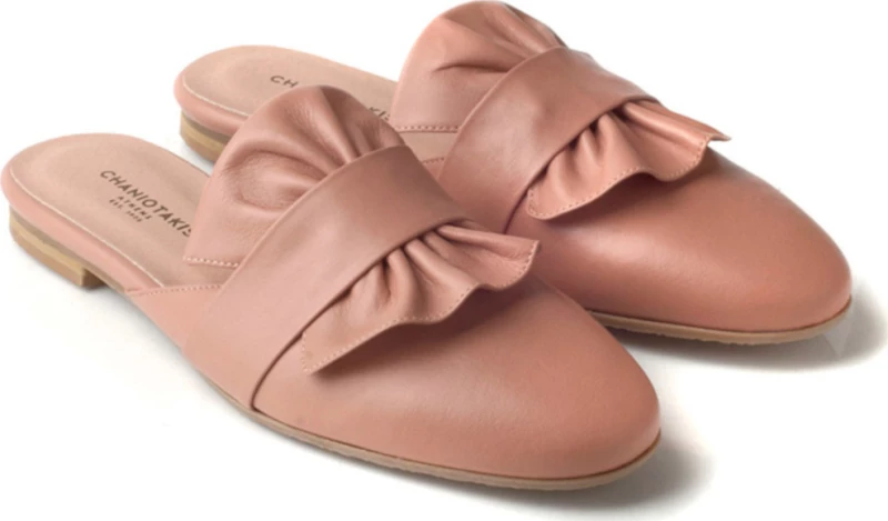 Mules με φιόγκο ροζ CHANIOTAKIS Ροζ Γυναίκα Mules 211 PINK