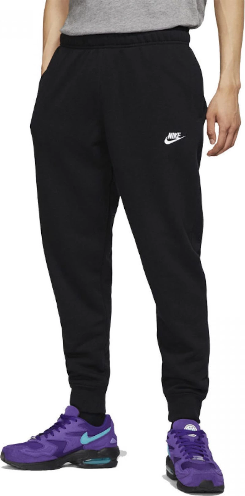 Nike Sportswear Club Παντελόνι Φόρμας με Λάστιχο Μαύρο