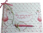 Βιβλίο ευχών Φλαμίνγκο (flamingo) 20043b