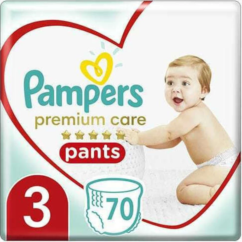 Pampers Premium Care Pants No 3 (6-11Kg) 2x70τμχ