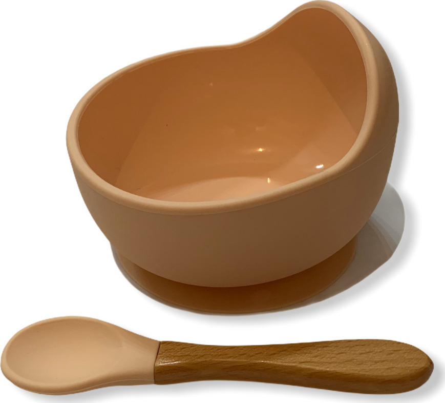 Babuu Dinner Set Silicon Peach