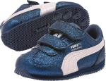 Puma Παιδικό Sneaker Whirlwind Glitz με Σκρατς για Κορίτσι Navy Μπλε