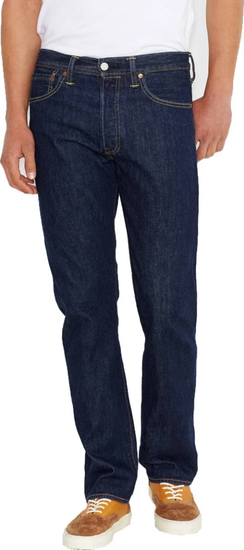 Levi's 501 Original Ανδρικό Παντελόνι Τζιν με Κανονική Εφαρμογή Μπλε 00501-0101