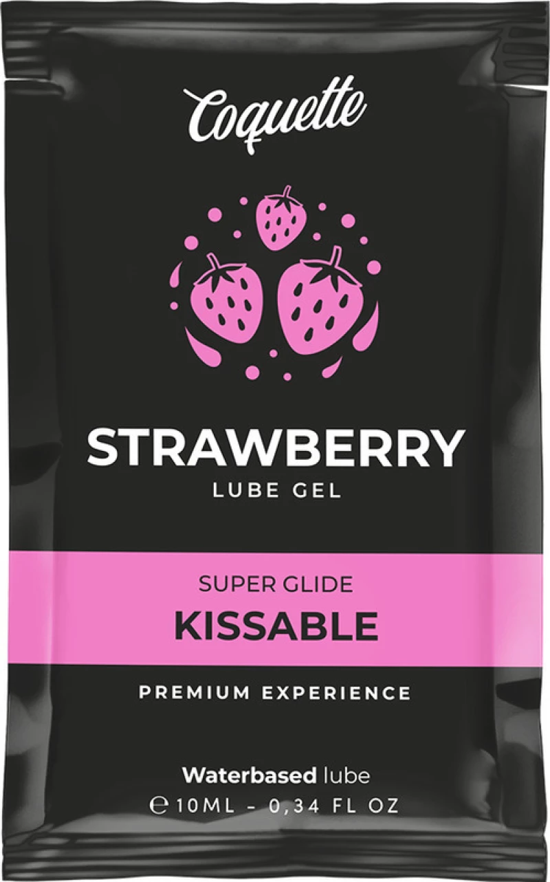 Coquette Waterbased Kissable Lube Gel Strawberry 10ml
