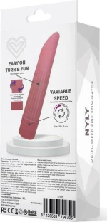 Latetobed Nyly Multi-Speed Stimulator Pink 13.5Cm