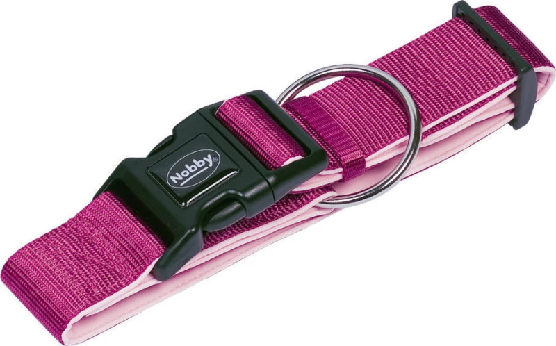 Περιλαίμιο Nobby Classic Preno Extra Wide Ροζ 4cm (πάχος) x 55-70cm (μήκος)