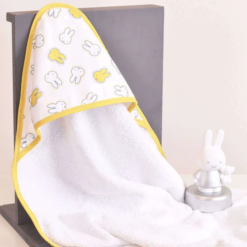 Miffy Βρεφικό Μπουρνούζι Κάπα Miffy Mustard