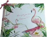 Βιβλίο ευχών Φλαμίνγκο (flamingo) 20042b