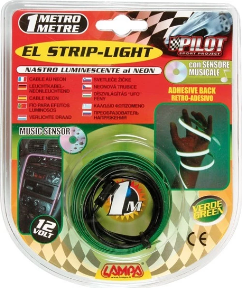 Lampa EL Strip-Light 12V/100cm Green