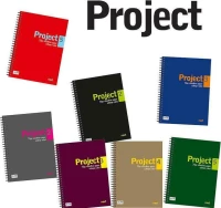 Next Σπιράλ Τετράδιο Ριγέ Β5 3 Θεμάτων Project 17x25cm (Διάφορα Χρώματα)