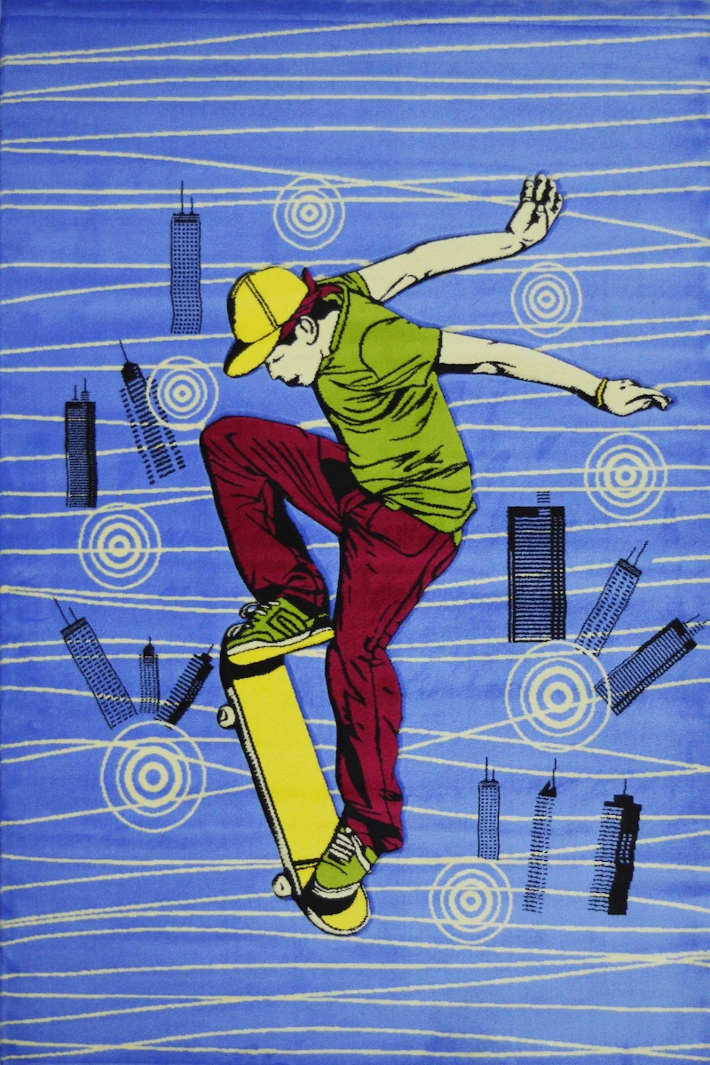 Sprintzios Παιδικό Χαλί Συνθετικό 160x230cm 5908 Jumpo Blue