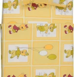 Viopros Σετ Σεντόνια 38219 165x265cm Κίτρινο