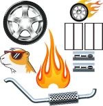 Ferplast Dragster Κλουβί για Χάμστερ 50x35x25εκ.