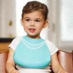 Make my Day Σαλιάρα Σιλικόνης Tiffany Blue Pearls
