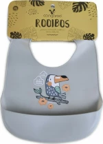 Cangaroo Σαλιάρα Σιλικόνης Rooibos Grey