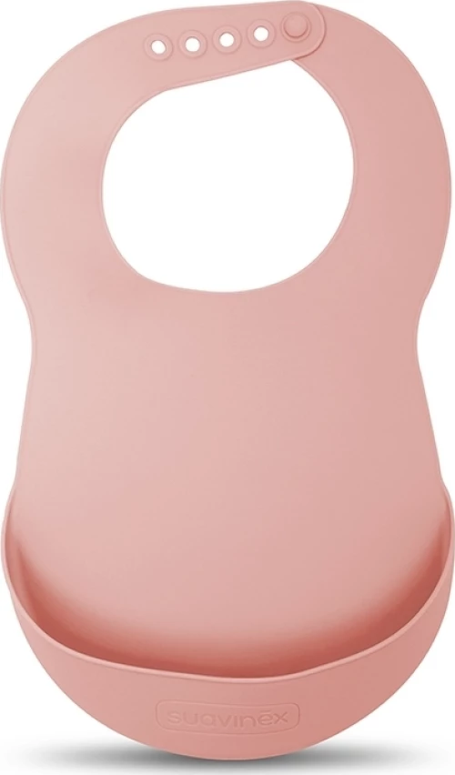 Suavinex Σαλιάρα Σιλικόνης Forest Pink