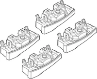 Nordrive Kit Άκρα-Πόδια για Μπάρες Hyundai i30 3D/5D 2012 4τμχ