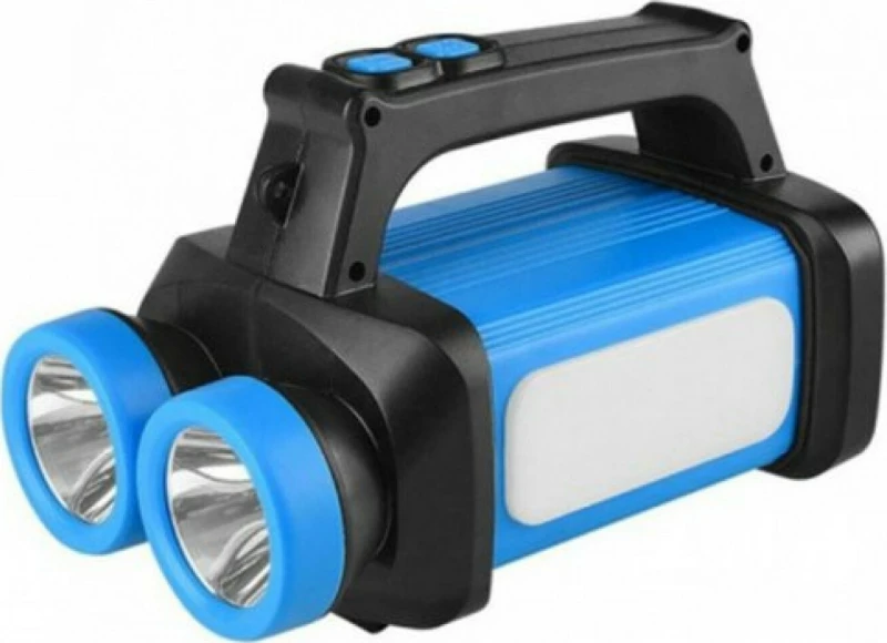 HX-8802A Διπλος Φακός Led και Φανάρι Camping 200lm Μπλε