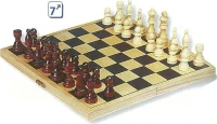Ξύλινο σκάκι 26εκ. - 23886---ΒΠ-2
