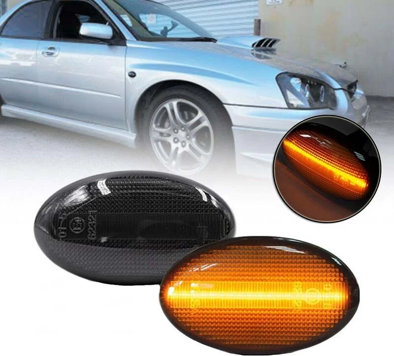 Φλας για Subaru Impreza 2002-2007 / Forester 2001-2005 / Liberty 2000-2003 Led Dynamic Φιμέ 2τμχ