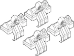 Nordrive Kit Άκρα-Πόδια για Μπάρες Ford Fusion 2002-2012 4τμχ