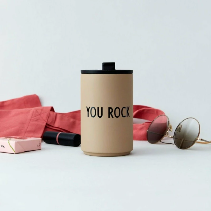 Design Letters: Θερμός ποτήρι από ανοξείδωτο ατσάλι "YOU ROCK" 350ml