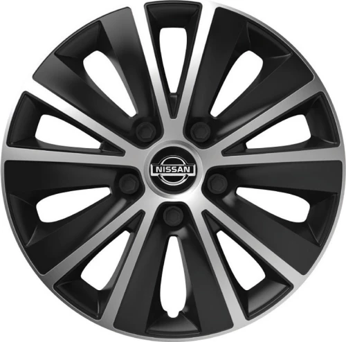 Versaco Σετ Τάσια Αυτοκινήτου Rapide με σήμα Nissan 4τμχ 15" Ασημί/Μαύρο