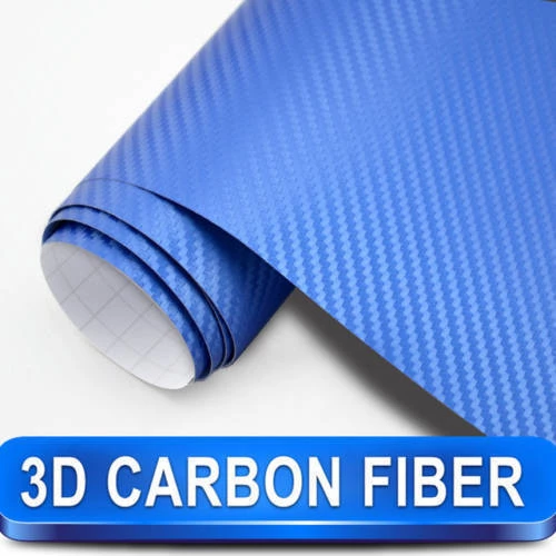 Διακοσμητική Αυτοκόλλητη Ταινία 3D Carbon 60x100cm Μπλε