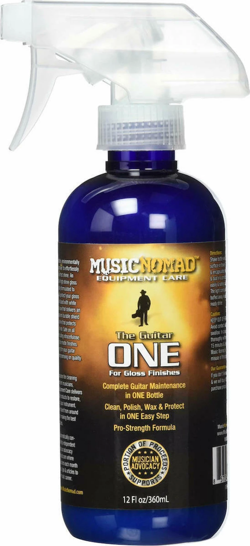 MusicNomad The Guitar One 12 oz.Tech Size - All in 1 Cleaner Polish & Wax