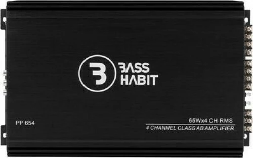 Bass Habit Ενισχυτής Αυτοκινήτου Play Power 65.4 4 Καναλιών (Κλάση A/B)
