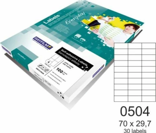 Rayfilm 3000 Αυτοκόλλητες Ετικέτες Α4 Ορθογώνιες Everyday 70x29.7mm