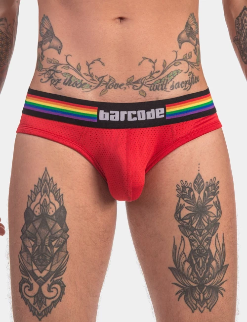 Barcode Berlin - Pride Briefs σλιπ κόκκινο