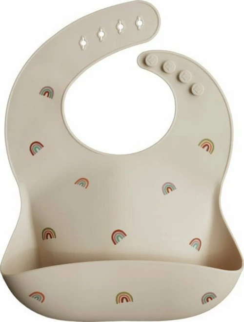 Mushie Σαλιάρα Σιλικόνης Rainbow