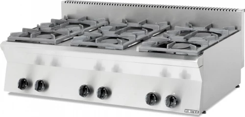 Vimitex 753ST Εστία Υγραερίου Εξαπλή 42kW με Διαστάσεις 120x70x43cm