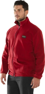Bodymove Ανδρική Ζακέτα Fleece με Φερμουάρ Κόκκινη
