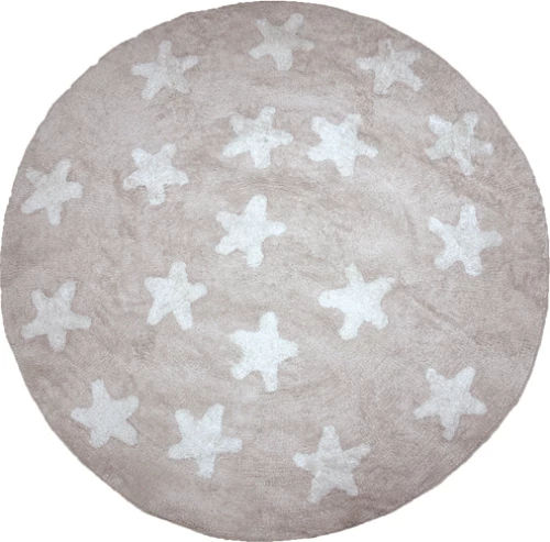 Χαλί Piccolo Stars Beige Στρόγγυλο 1,30
