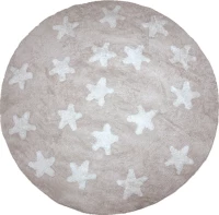 Χαλί Piccolo Stars Beige Στρόγγυλο 1,30