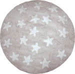 Χαλί Piccolo Stars Beige Στρόγγυλο 1,30
