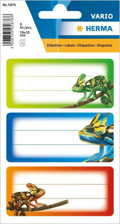 Ετικέτες σχολικές Herma Chameleons 9 Τμχ 5876
