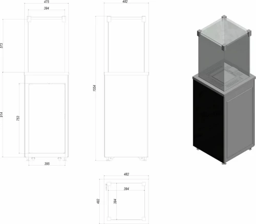 Kratki Σόμπα Υγραερίου Επιδαπέδια PATIO/M/G31/37MBAR/Β 7kW