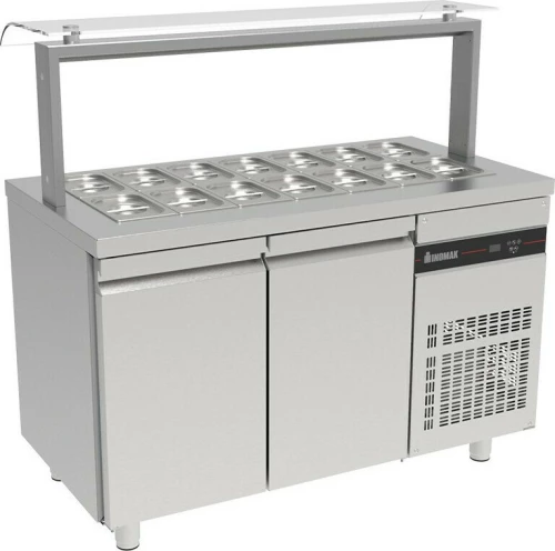 Inomak Βιτρίνα Συντήρησης Δαπέδου 136x70x131.5εκ. ZVF99