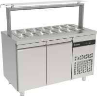 Inomak Βιτρίνα Συντήρησης Δαπέδου 136x70x131.5εκ. ZVF99