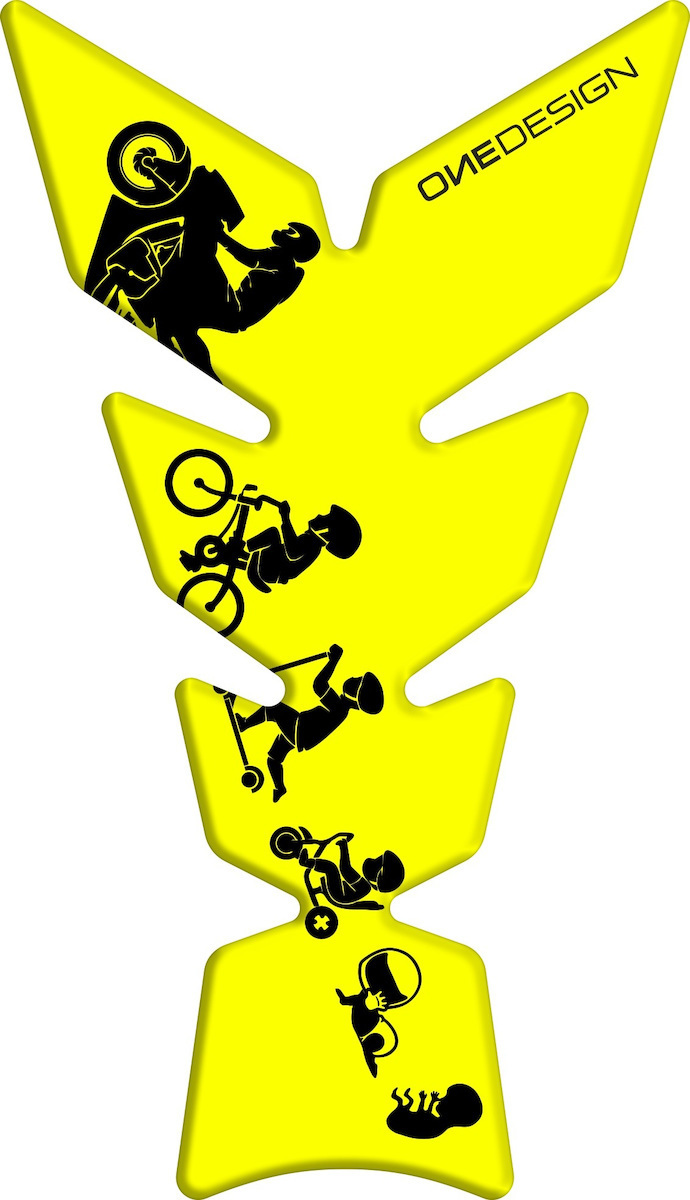 ΑΥΤΟΚΟΛΛΗΤΟ ΡΕΖΕΡΒΟΥΑΡ CGMOON22P BIKER'S EVOLUTION YELLOW UNIVERSAL TANKPAD| PRINT