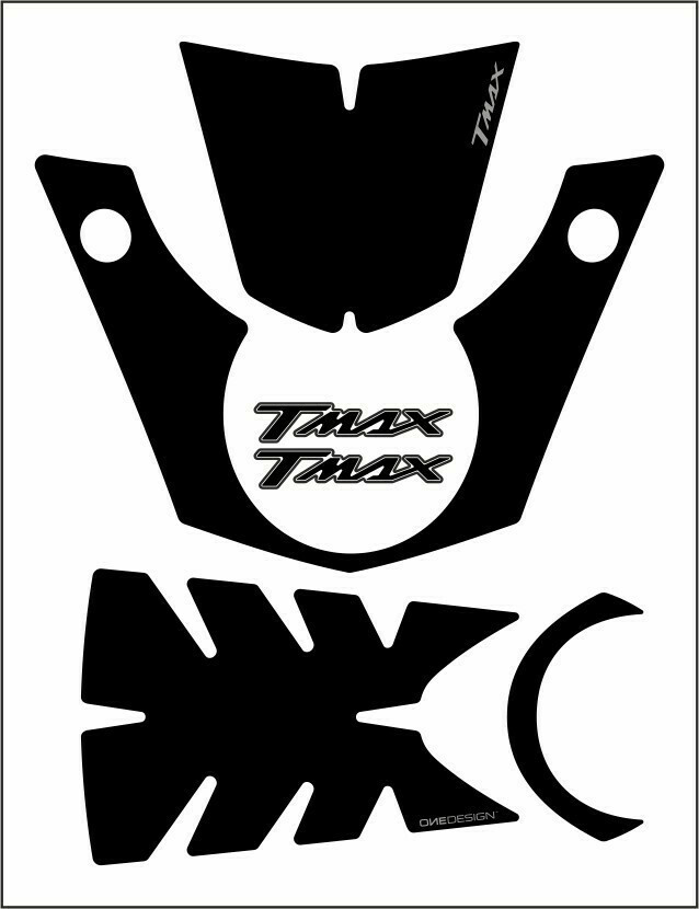ΑΥΤΟΚΟΛΛΗΤΟ CRISTAL BLACK CRISTAL1P ΓΙΑ YAMAHA TMAX 530| PRINT