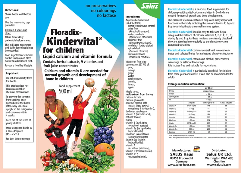 Power Health Floradix Kindervital 250ml