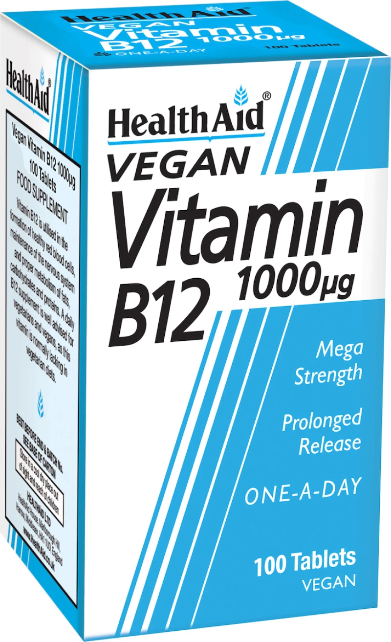 Health Aid B12 1000mg 100 ταμπλέτες