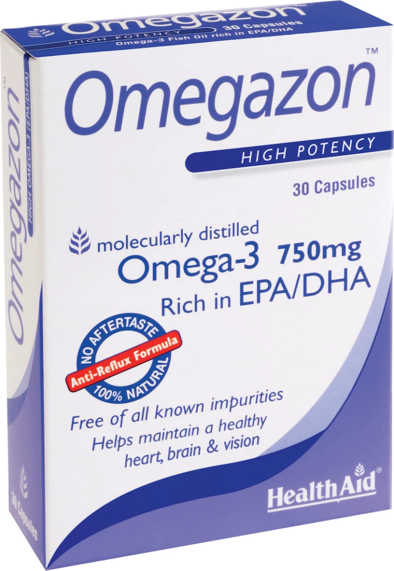 Health Aid Omegazon Omega-3 750mg 30 μαλακές κάψουλες