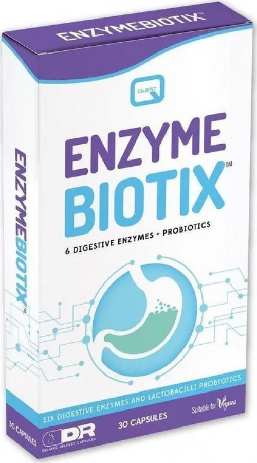 Quest Naturapharma Enzyme Biotix 30 Κάψουλες